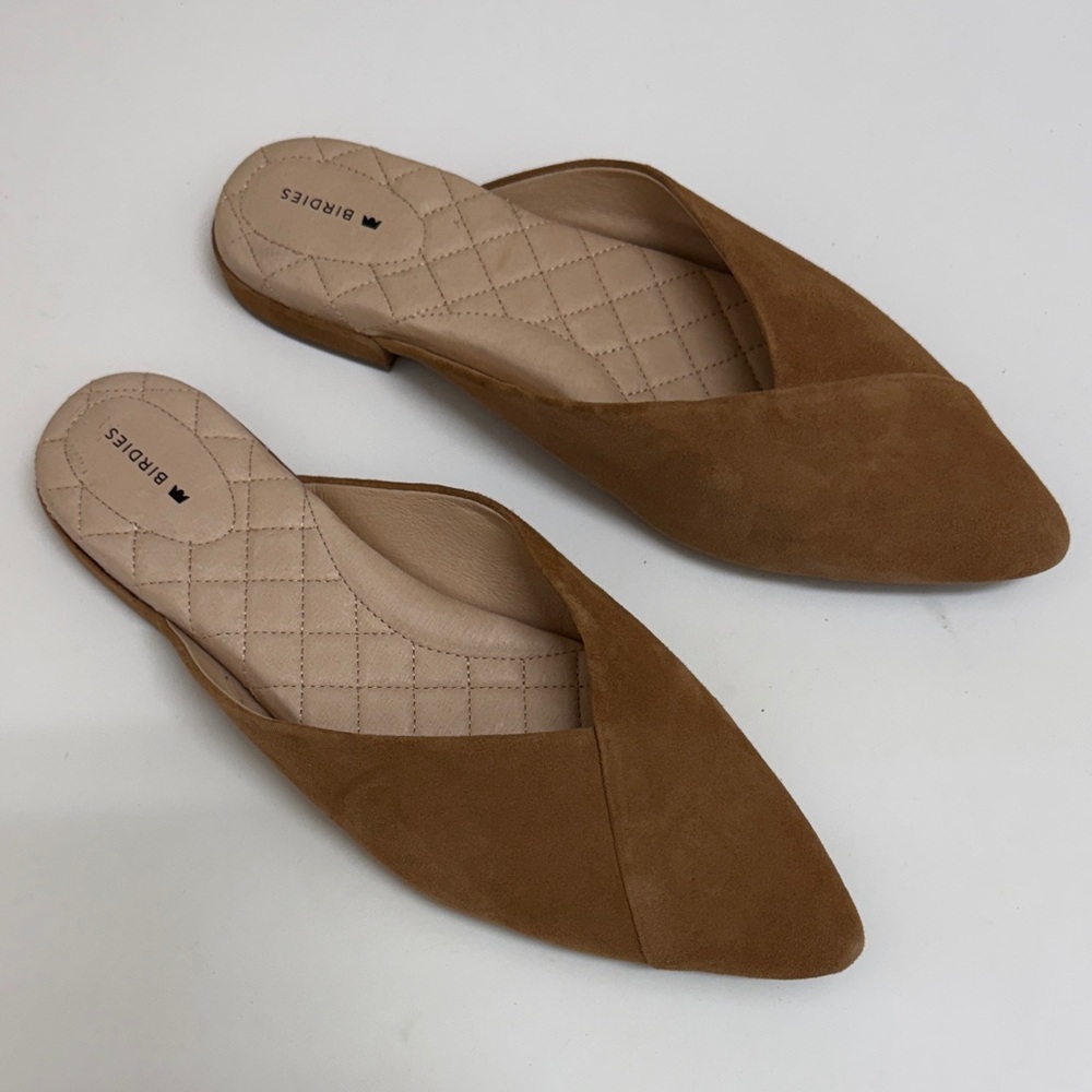 Birdies Women's Brown Suede Flats